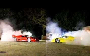 Незвичайне змагання в перетягуванні каната між Ferrari F50