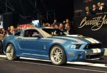 2013 Shelby GT500 Cobra проданий на аукціоні Barrett-Jackson 2013 року за 200000 доларів США