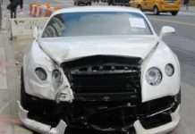 Перший 2013 Bentley Continental GT потрапив в ДТП в США