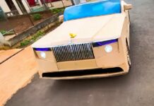 Відео: найдорожчий у світі автомобіль відтворили з картону. Вийшло погано, зате він на ходу