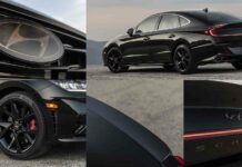Седан hyundai sonata n line night затемнився майже повністю