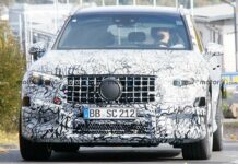 Новітній mercedes-amg glc 63 вперше помітили на тестах