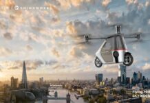 Rictor Skyrider X1: перший у світі літаючий амфібійний мотоцикл на CES 2025