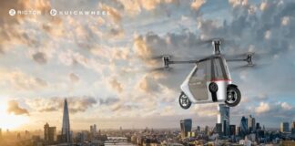 Rictor Skyrider X1: la prima motocicletta anfibia volante al mondo al CES 2025